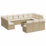 14-teiliges Gartensofa-Set mit beigen synthetischen Rattankissen von , Gartensets - Ref: Foro24-3250237, Preis: 913,17 €, Rab...
