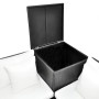 4-teiliges Gartenmöbel-Set und Kissen aus synthetischem Rattan schwarz von , Gartensets - Ref: Foro24-42989, Preis: 474,90 €,...