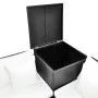 Set de muebles de jardín 4 pzas y cojines ratán sintético negro de , Conjuntos de jardín - Ref: Foro24-42989, Precio: 469,32 ...