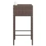 Kitchen bar stools 2 units with brown PE rattan cushions by , Garden chairs - Ref: Foro24-316672, Price: 143,05 €, Discount: %