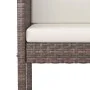 Kitchen bar stools 2 units with brown PE rattan cushions by , Garden chairs - Ref: Foro24-316672, Price: 143,05 €, Discount: %