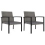 Garten-Esszimmerstühle 2 Einheiten synthetisches Rattangrau von , Gartenstühle - Ref: Foro24-317172, Preis: 99,72 €, Rabatt: %