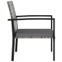 Garden dining chairs 2 units synthetic gray rattan by , Garden chairs - Ref: Foro24-317172, Price: 81,54 €, Discount: %