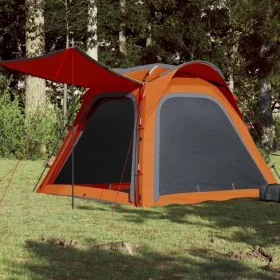 4-person waterproof quick-opening tent, gray orange by , tents - Ref: Foro24-94358, Price: 106,03 €, Discount: %