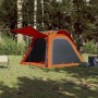 4 Pers wasserdichtes Zelt Schnellöffnung grau orange von , Zelte - Ref: Foro24-94358, Preis: 104,17 €, Rabatt: %