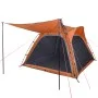 4 Pers wasserdichtes Zelt Schnellöffnung grau orange von , Zelte - Ref: Foro24-94358, Preis: 106,03 €, Rabatt: %