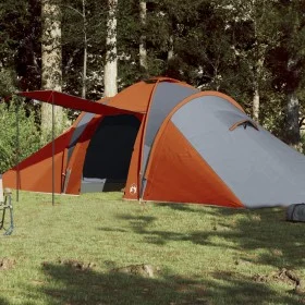 Family store with waterproof dome for 6 people in gray and orange. by , tents - Ref: Foro24-94345, Price: 143,60 €, Discount: %