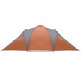 Familienzelt mit wasserdichter Kuppel 6 Personen grau orange von , Zelte - Ref: Foro24-94345, Preis: 141,11 €, Rabatt: %