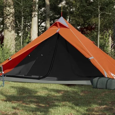 Waterproof orange tipi tent for 1 person by , tents - Ref: Foro24-94385, Price: 49,99 €, Discount: %