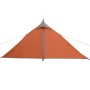 Tienda de campaña tipi para 1 persona impermeable naranja