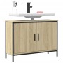 Armario lavabo baño madera ingeniería roble Sonoma 80x30x60 cm de , Tocadores - Ref: Foro24-842452, Precio: 58,81 €