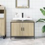 Armario lavabo baño madera ingeniería roble Sonoma 80x30x60 cm de , Tocadores - Ref: Foro24-842452, Precio: 58,81 €