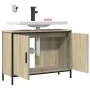 Bathroom vanity cabinet in Sonoma oak engineered wood, 80x30x60 cm. by , Dressing tables - Ref: Foro24-842452, Price: 58,13 €...