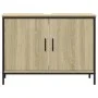 Bathroom vanity cabinet in Sonoma oak engineered wood, 80x30x60 cm. by , Dressing tables - Ref: Foro24-842452, Price: 58,13 €...