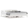Estructura cama cabecero madera maciza pino blanco 180x200 cm de , Camas y somieres - Ref: Foro24-3216192, Precio: 222,64 €, ...