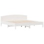 Solid white pine wood headboard bed frame 180x200 cm by , Beds and slatted bases - Ref: Foro24-3216192, Price: 222,75 €, Disc...