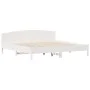 Solid white pine wood headboard bed frame 180x200 cm by , Beds and slatted bases - Ref: Foro24-3216192, Price: 219,91 €, Disc...
