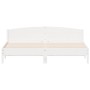 Solid white pine wood headboard bed frame 180x200 cm by , Beds and slatted bases - Ref: Foro24-3216192, Price: 222,75 €, Disc...