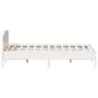 Solid white pine wood headboard bed frame 180x200 cm by , Beds and slatted bases - Ref: Foro24-3216192, Price: 219,91 €, Disc...