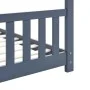 Massives Kiefernholz-Kinderbettgestell in Grau, 70x140 cm. von vidaXL, Kinderbetten und Betten für Kinder - Ref: Foro24-28337...