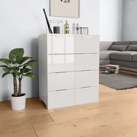 Glossy white engineered wood sideboard 60x35x80 cm by vidaXL, Drawers - Ref: Foro24-283712, Price: 107,15 €, Discount: %