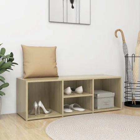 Schuhbank aus Eichensperrholz 105x35x35 cm von , Schuhregale und Schuhorganisatoren - Ref: Foro24-804466, Preis: 44,81 €, Rab...