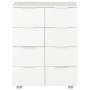 Hochglanzweißes Sideboard aus Holzwerkstoff, 60 x 35 x 80 cm von vidaXL, Schubladen - Ref: Foro24-283712, Preis: 108,56 €, Ra...
