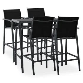 5-Piece Black Garden Bar Set by , Garden sets - Ref: Foro24-3073576, Price: 489,20 €, Discount: %