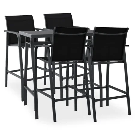 5-Piece Black Garden Bar Set by , Garden sets - Ref: Foro24-3073576, Price: 463,30 €, Discount: %