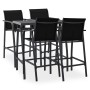 5-teiliges schwarzes Gartenbar-Set von , Gartensets - Ref: Foro24-3073576, Preis: 453,56 €, Rabatt: %