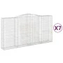 Gabion baskets 7 pcs arch shape iron 400x50x200/220 cm by , Pots and planters - Ref: Foro24-3147066, Price: 1,00 €, Discount: %