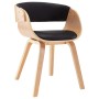 Esszimmerstuhl aus Bugholz und schwarzem Kunstleder von vidaXL, Essstühle - Ref: Foro24-283113, Preis: 151,79 €, Rabatt: %