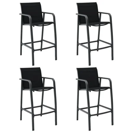 Gartenhochstühle 4 Einheiten aus schwarzem Textilene von , Gartenstühle - Ref: Foro24-48117, Preis: 318,57 €, Rabatt: %