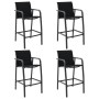 Sillas altas de jardín 4 unidades textilene negro de , Sillas de jardín - Ref: Foro24-48117, Precio: 288,42 €