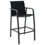 Sillas altas de jardín 4 unidades textilene negro de , Sillas de jardín - Ref: Foro24-48117, Precio: 288,42 €