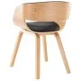 Esszimmerstuhl aus Bugholz und schwarzem Kunstleder von vidaXL, Essstühle - Ref: Foro24-283113, Preis: 139,26 €, Rabatt: %