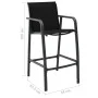 Gartenhochstühle 4 Einheiten aus schwarzem Textilene von , Gartenstühle - Ref: Foro24-48117, Preis: 318,57 €, Rabatt: %