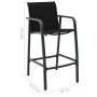 Gartenhochstühle 4 Einheiten aus schwarzem Textilene von , Gartenstühle - Ref: Foro24-48117, Preis: 311,67 €, Rabatt: %