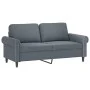Dark gray velvet 2-piece sofa set with cushions by , Sofas - Ref: Foro24-3202231, Price: 502,82 €, Discount: %