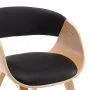 Esszimmerstuhl aus Bugholz und schwarzem Kunstleder von vidaXL, Essstühle - Ref: Foro24-283113, Preis: 139,26 €, Rabatt: %