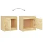 Mesitas de noche 2 uds madera maciza de pino 40x30,5x40 cm de , Mesitas de noche - Ref: Foro24-808114, Precio: 54,87 €, Descu...