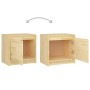 Nachttische 2 Stück aus massivem Kiefernholz 40x30,5x40 cm von , Nachttische - Ref: Foro24-808114, Preis: 55,58 €, Rabatt: %