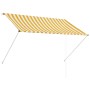 Einziehbare Markise 200x150 cm gelb und weiß von , Markisen - Ref: Foro24-143753, Preis: 46,40 €, Rabatt: %