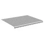 Replacement fabric for anthracite gray and white awning 4.5x3.5 m by , Awnings - Ref: Foro24-311990, Price: 67,08 €, Discount: %