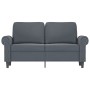 Dunkelgraues 2-Sitzer-Sofa aus Samt, 120 cm von , Sofas - Ref: Foro24-359520, Preis: 271,79 €, Rabatt: %