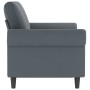 Dunkelgraues 2-Sitzer-Sofa aus Samt, 120 cm von , Sofas - Ref: Foro24-359520, Preis: 271,79 €, Rabatt: %
