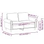 Dunkelgraues 2-Sitzer-Sofa aus Samt, 120 cm von , Sofas - Ref: Foro24-359520, Preis: 266,71 €, Rabatt: %