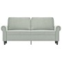 2-seater light gray velvet sofa 140 cm by , Sofas - Ref: Foro24-359529, Price: 238,13 €, Discount: %