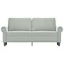 Sofá de 2 plazas de terciopelo gris claro 140 cm de , Sofás - Ref: Foro24-359529, Precio: 192,09 €, Descuento: %