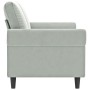2-seater light gray velvet sofa 140 cm by , Sofas - Ref: Foro24-359529, Price: 238,13 €, Discount: %